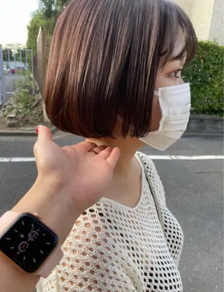 ショート minatsu 東京の技術を京都でのヘアスタイル
