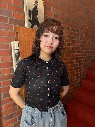 ミディアム 村瀬 晴飛のヘアスタイル