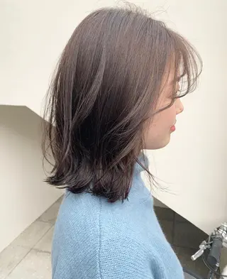 ミディアム カラー ヘアアレンジ 憧れの艶ハイトーンへ 🌙サイダサキのヘアスタイル