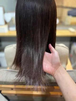 ロング カラー パーマ ヘアアレンジ メンズ キッズ ネイル マツエク・マツパ アイブロウ 久木原 ゆりのヘアスタイル