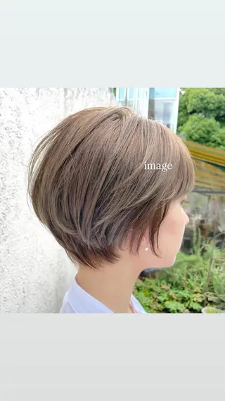 ショート 🎧ayaka/ボブ /透明感カラー🩵のヘアスタイル