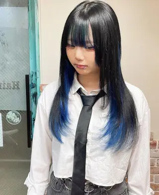 ロング カラー 🪽新宿 プルエクステ🫧のヘアスタイル