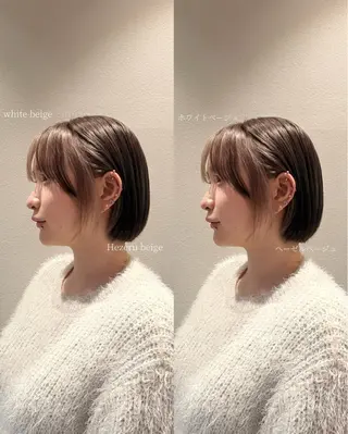ミディアム アリヤマ メイカのヘアスタイル