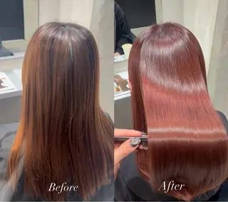 セミロング 髪質改善×透明感× 艶髪🥀HIYORIのヘアスタイル