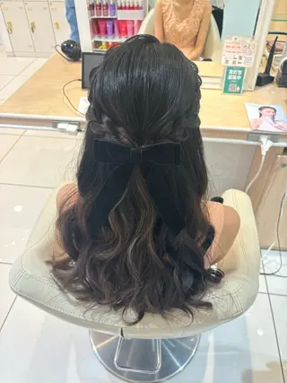 ロング ヘアアレンジ 宮永 璃沙のヘアスタイル