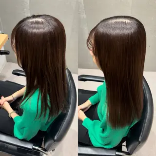 セミロング 髪質改善ヘアケア 艶髪特化/上田のヘアスタイル