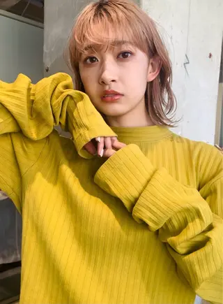 ミディアム カラー ✨美髪矯正✨髪質改善 ✨レイヤー✨大山　悠のヘアスタイル