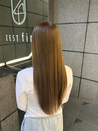 カラー 海優⭐️ネイル⭐️ 透明感カラーのヘアスタイル