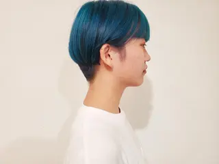 ショート カラー パル__レイヤー/パ ーマ/デザインカラーのヘアスタイル