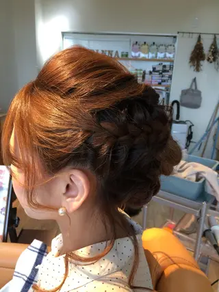 ミディアム セミロング ロング カラー ヘアアレンジ 瀬田 幸代のヘアスタイル