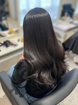 ロング カラー 髪質改善縮毛矯正/ 堤　葵生のヘアスタイル