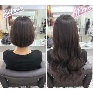 ロング MISAKIエクステ ブリーチ\5900のヘアスタイル
