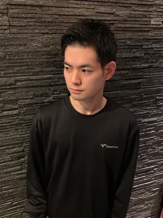 ミディアム メンズ 田中 千恩のヘアスタイル