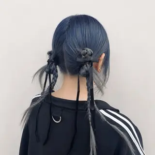 セミロング ヘアアレンジ ヘアセット・アレンジ 🌷Kasumi🌷のヘアスタイル