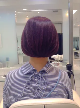 ショート カラー レイヤーカット ショート/宮本洋介のヘアスタイル