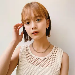 セミロング カラー ヘアアレンジ 天神レイヤーカット No.1💖マユカのヘアスタイル