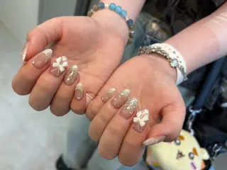 ネイル Mai :矢場町 ニュアンス🌿アートのネイルデザイン