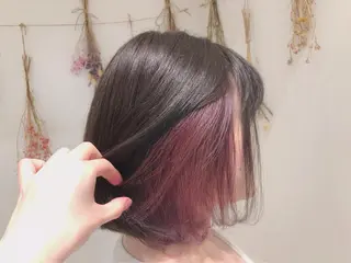 ミディアム カラー ヘアアレンジ 白髪ぼかしハイライト 茗荷谷駅徒歩2分のヘアスタイル