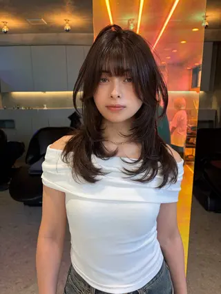 ロング ✨縮毛矯正✨レイヤー ホウダカズヒロのヘアスタイル