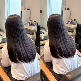 ロング パーマ RINNO🌷透明感 カラー/髪質改善のヘアスタイル
