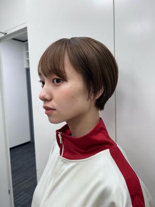 ショート 笠原未稀/カット・ ブリーチ無しカラーのヘアスタイル