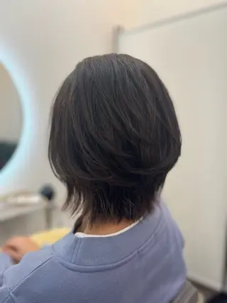 ミディアム 下野 悠也のヘアスタイル