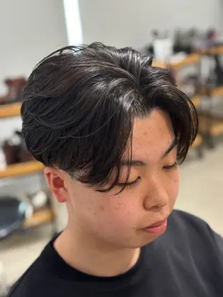 ショート パーマ メンズ メンズ比率エリア No.1/林慶太のヘアスタイル