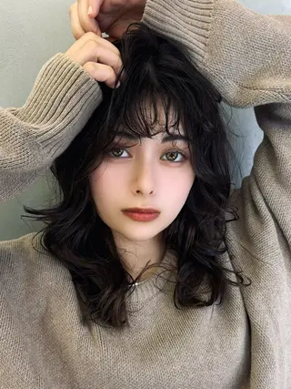 ロング カラー パーマ まさとお洒落 色気個性ヘアのヘアスタイル