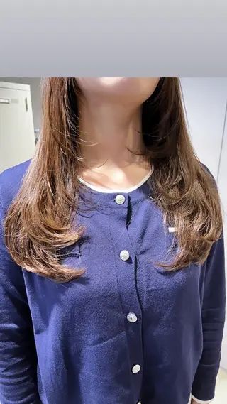 ロング カラー パーマ ヘアアレンジ メンズ 上品＆韓国風 🥀海心🥀のヘアスタイル