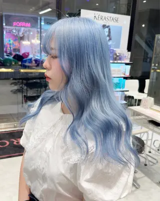 ロング 🤍ムラ修正ブリーチ 🤍原宿/YUUのヘアスタイル