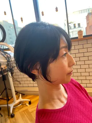 ショート ヘアアレンジ ✨髪質改善/透明感✨ 西野 陽のヘアスタイル