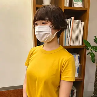 ショート パーマ 似合わせレイヤー/ ケアパーマ/高倉のヘアスタイル
