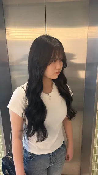 ロング RUKA👱🏻 メンズカットパーマのヘアスタイル
