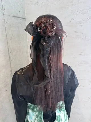 ヘアアレンジ はやしほのか| ヘアセット×カラーのヘアスタイル