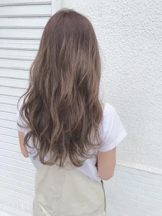 ロング カラー 髪質改善×潤艶カラー ⭐️岡田崇彰のヘアスタイル