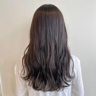 セミロング カラー RIKA韓国ヘア/く びれヘア/上品カラーのヘアスタイル