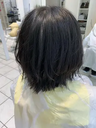 ミディアム カラー 地毛風ストレート/ 髪質改善/榎本流行のヘアスタイル