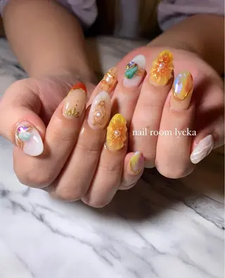 ネイル ネイルルームリッカ 𝐦𝐚𝐲𝐮のネイルデザイン