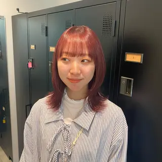 カラー 韓国ヘア AINA🐱のヘアスタイル