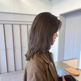 ミディアム カラー 髪質改善カラー/ボブ 🌻Mutsumiのヘアスタイル