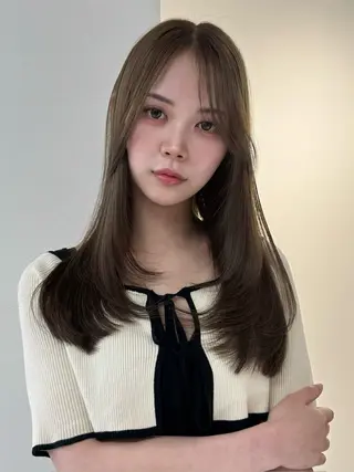 ロング カラー Rita/髪質改善/ ブリーチなしWカラーのヘアスタイル