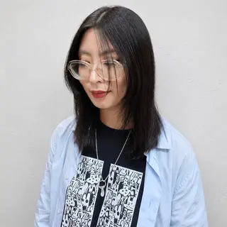 セミロング 後藤 嶺王のヘアスタイル
