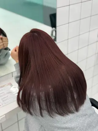 セミロング カラー 渋谷ブリーチカラー/ デザインカラー/優希のヘアスタイル