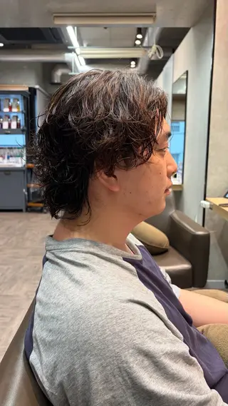 パーマ メンズ メンズカット パーマ飯野友喜のヘアスタイル