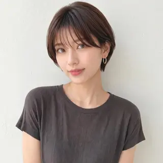 ショート 庭木華瑠🐾ボブ🧡 透明感カラー✨のヘアスタイル