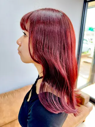 セミロング カラー 🌿佐山 絵梨佳🌿 Recharme新保のヘアスタイル
