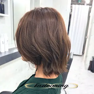 ミディアム Endearing 銀座/レイヤーカットのヘアスタイル