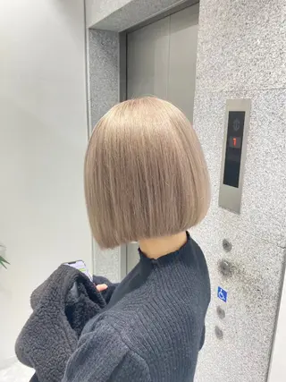 ミディアム カラー 赤み消し透明感🩶 銀座Ryota🩶のヘアスタイル