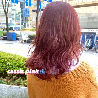 セミロング 前川 朋香のヘアスタイル