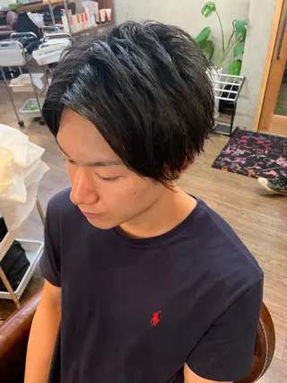 ミディアム ✨上村 潤平✨メンズヘア✨のヘアスタイル